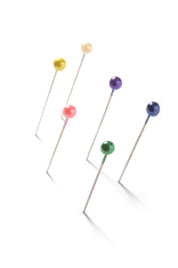 Mas Toplu İğne Renkli Başlı 32 MM (36 Paket)