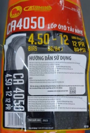 4.50-12 12kat 86j Ca405o Şamrellitip,dış Lastik 3teker Triportör - Resim 2