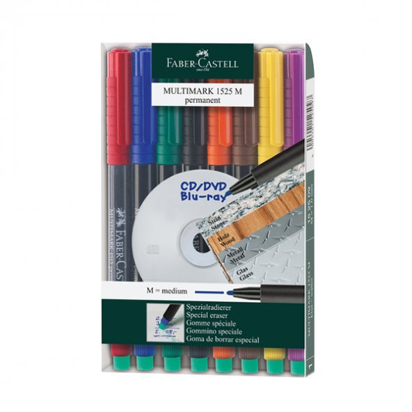 Faber Castell Permanent 8 Li (M) Asetat Kalemi