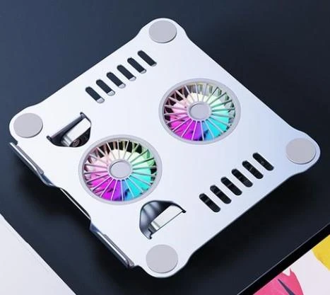 Çift Fanlı Dizüstü Bilgisayar Soğutma Standı Güçlü Soğutma Performanslı Notebook Soğutucu Stand Pro - Resim 2