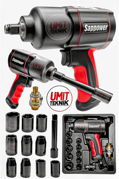 Havalı Yüksek Kalite Profesyonel Havalı Somun Sökme Sıkma Makinesi 1/2 Takım Set ürün görseli