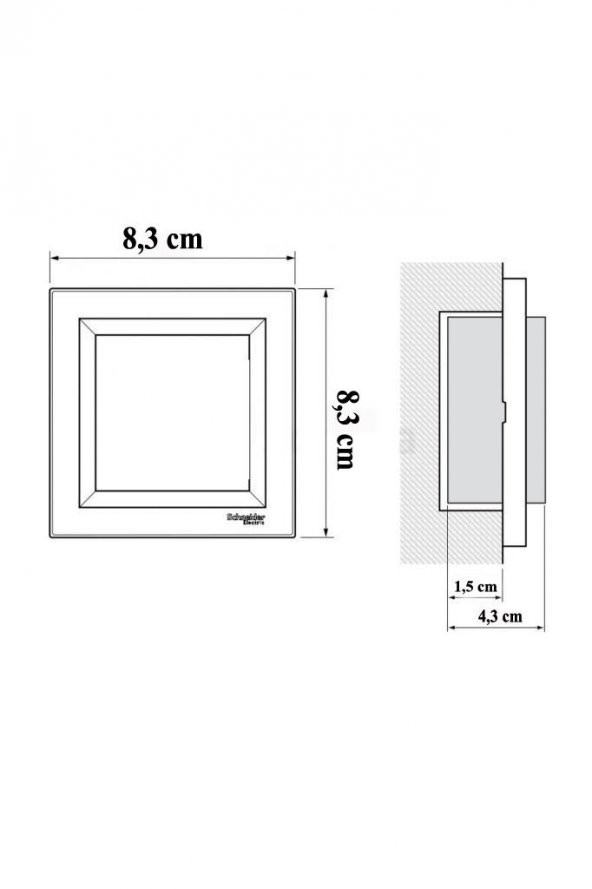 Schneider Asfora Beyaz Vavien Çerçeveli - Resim 4
