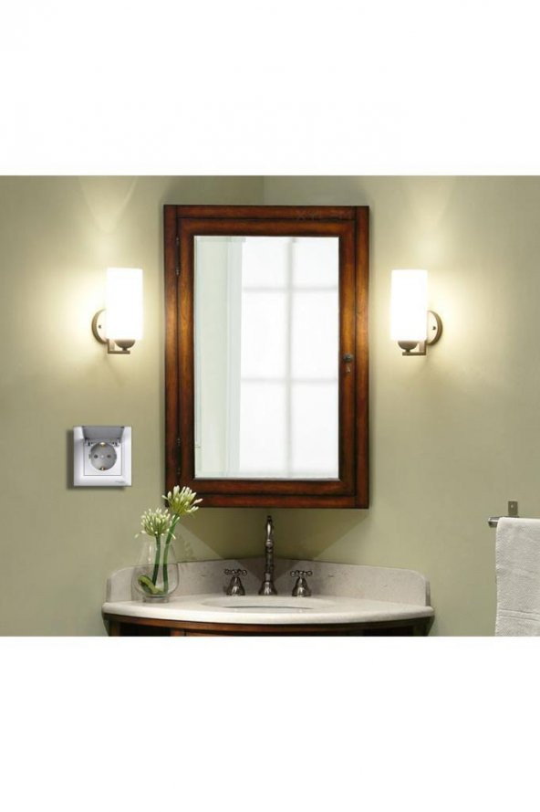 Schneider Asfora Beyaz Kapaklı Topraklı Priz - Çerçeveli - Resim 4