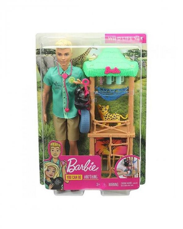 Barbie Ken Vahşi Doğa Veterineri GJM33