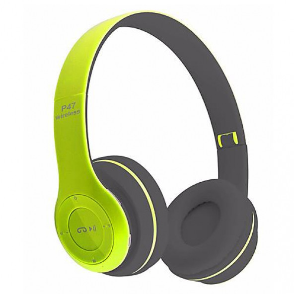 P47 Wireless Bluetooth Kulaklık (Yeşil) - 1