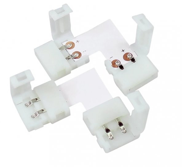 Şerit Led Köşe Birleştirme Aparatı 2 Pinli 10mm - 3