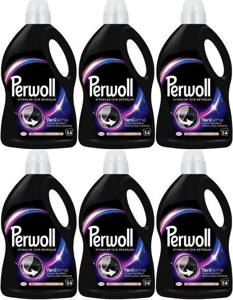 Perwoll Sıvı Çamaşır Deterjanı 17.82LT Siyah (324 Yıkama) (6*2.97LT)