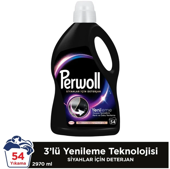 Perwoll Sıvı Çamaşır Deterjanı 17.82LT Siyah (324 Yıkama) (6*2.97LT) - 5