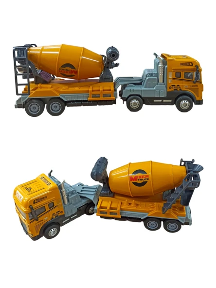 Metal Kasalı Oyuncak Beton Mikseri Işıklı - Sesli İş Makinesi ile İnşaat Maceraları Başlasın! 30cm. ürün görseli