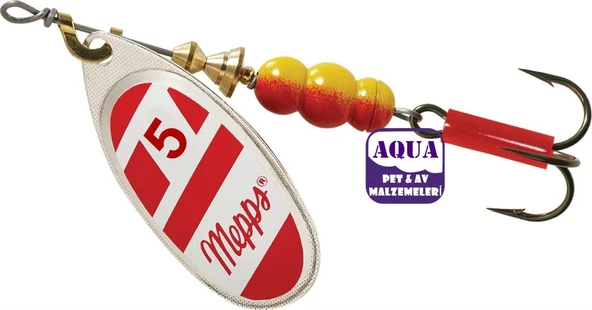 Mepps Aglia Blanc Rouge Olta Kaşığı - Mepps Döner Kaşık No:5 / 14 gr Turna Kaşığı Döner Kaşık Mepps - 2