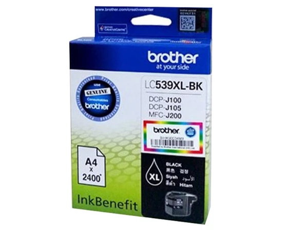 Brother LC539XLBK Black Siyah 2.400 Sayfa Kartuş Dcp-j105 Mfc-j200