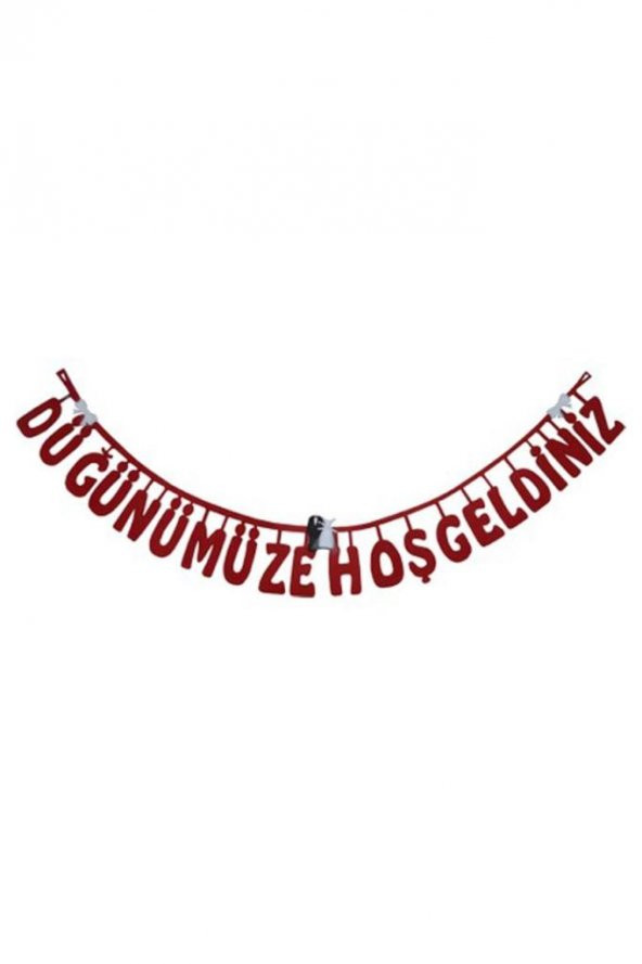 Keçe Düğünümüze Hoşgeldiniz Yazı - 1