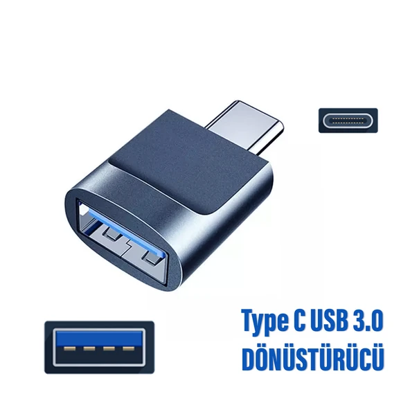 Type-C USB Çevirici iPhone 15 15 Pro 15 Pro Max Uyumlu 5 Gbps Hızlı Veri Aktarıcı Type C Dönüştürücü - Resim 2