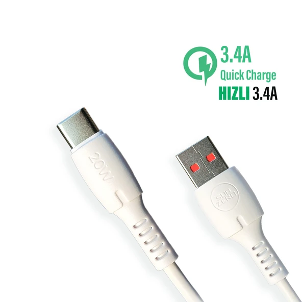 Honor Play Type-C Hızlı Şarj Kablosu 3.4A HIZLI - Resim 2