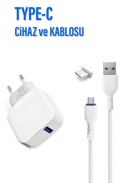 Samsung Galaxy C7 Pro (SM-C7010) Şarj Aleti ve Type-C Kablo - 1