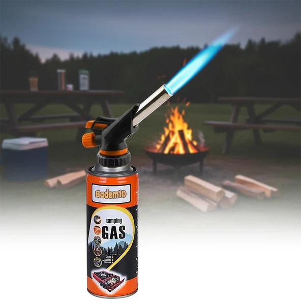 Çakmaklı Pürmüz Yedek Kartuşu Kamp Gazı 400 ML Piknik Kamp Mangal Mutfak Ateş Tutuşturucu 4 Adet - Resim 2