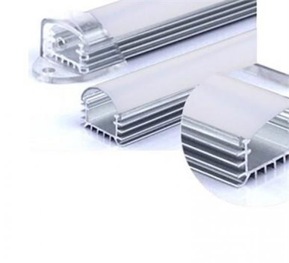 5630 5730 BarLed Çubuk Led 1Mt 72 Led Beyaz/Kasalı Opak 12 Volt - 2