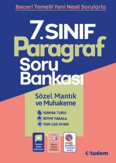 7. Sınıf Paragraf Soru Bankası Tudem Yayınları