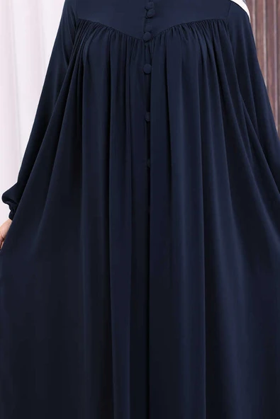 Robalı Britli Ferace 6022 Lacivert - Resim 6