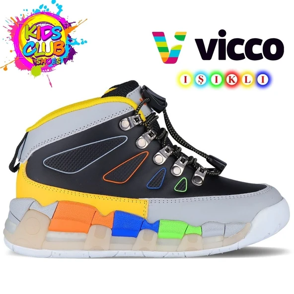 Vicco Ellen Phylon Kauçuk Taban Ortopedik Işıklı Çocuk Bot ürün görseli 1