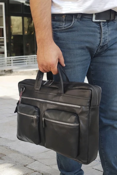 Lederax Hakiki Deri Evrak Portföy Laptop Çantası LD506 - 2
