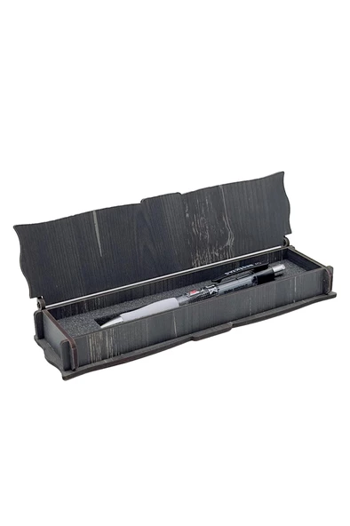 Beşiktaş Orijinal Lisanslı Plastik Gövde Versatil Uçlu Kalem 0.7 Hediyelik Ahşap Kutulu - 12