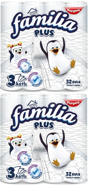 Familia Plus Tuvalet Kağıdı 3 Katlı 64 Lü Paket (2pk*32)