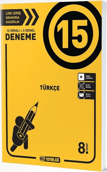 Hız 8.Sınıf Türkçe 15 li Deneme