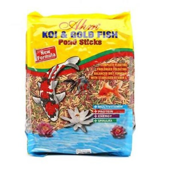 Ahm Koi Goldfish Mix Pond Sticks Balık Yemi 1 KG