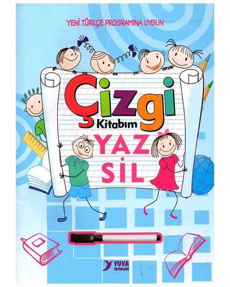 Çizgi Kitabım Yaz Sil Yazı Defteri Yuva Yayınları ürün görseli 1