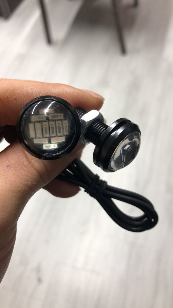 2li Oto Kartal Gözü Sis Lambası ve Ayna Altı Led - Kırmızı - 4