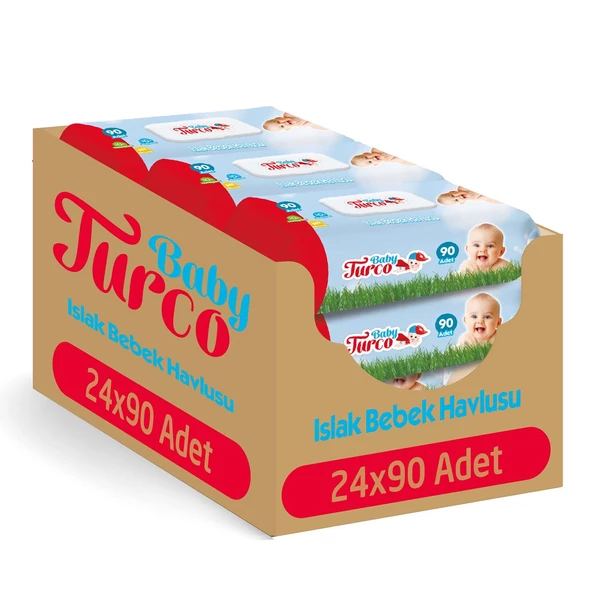 Baby Turco 90 Yaprak 24'lü Paket Islak Mendil - 2