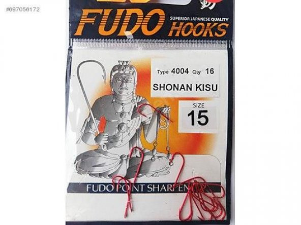 Fudo 4004 shonan Kısu Kırmızı iğne No:15