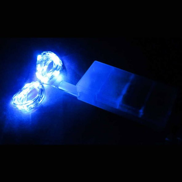 Led Işık Pilli 3 Fonksyonlu Balon Ve Dekorasyon İçin 3 Metre  Mavi