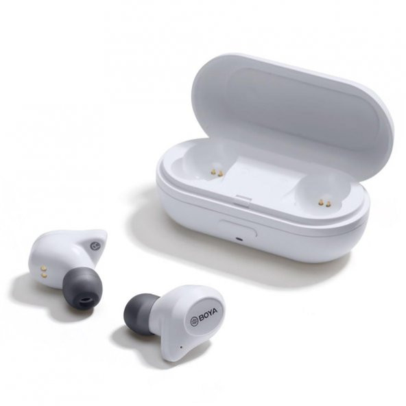 Boya BY-AP1 Ayrı Ayrı Kullanılabilen Kablosuz Bluetooth Kulaklık Beyaz