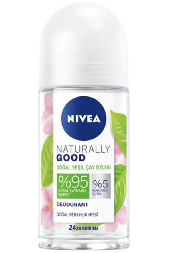 NİVEA ROLL-ON BAYAN 50ML NATURALLY GOOD