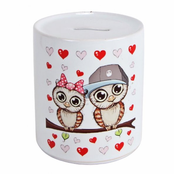 Best Friends Baykuş Puf Yastık Baykuş Ahşap Kutulu Kupa Baykuş Seramik Kumbara Hediye Seti - 2