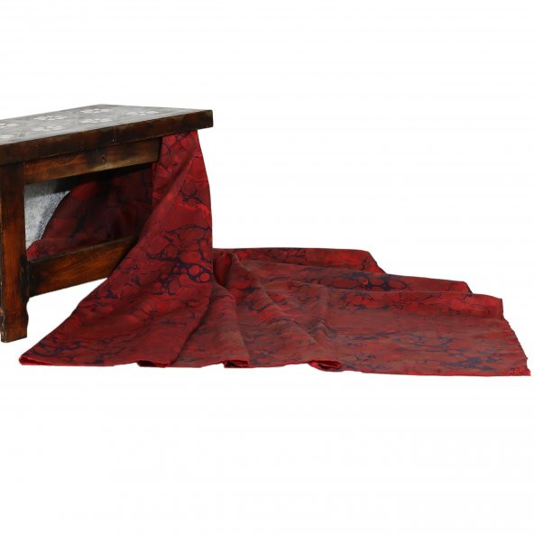 e38 KADIN RENKLİ EBRU EŞARP