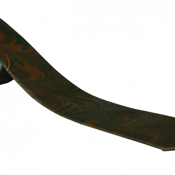 e38 ERKEK RENKLİ EBRU KRAVAT - 2