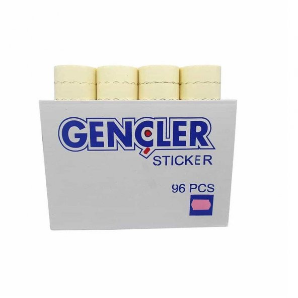 Gençler Turuncu Meto Etiketi 4 No (96 Rulo) (1 Rulo 1000 Adet) R5