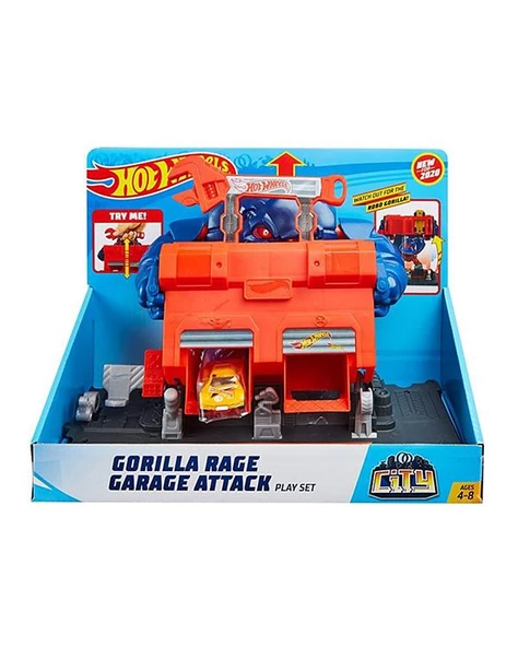 +4 Yaş Gorilin Garaj Saldırısı GJK89 (Hot Wheels)