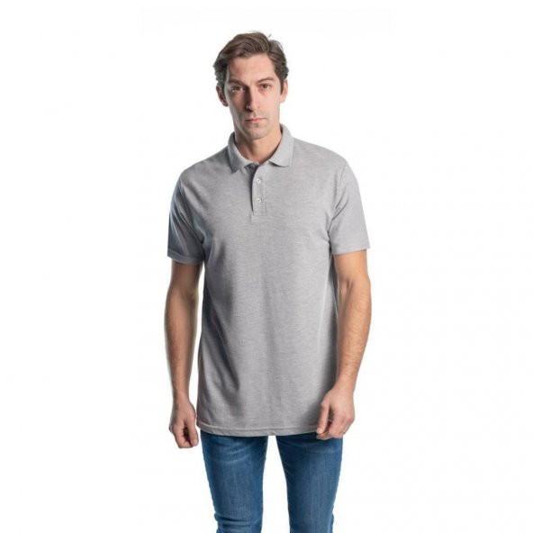 Şensel, Polo Yaka Tişört, Gri -136E131- T-shirt, Tshirt, Kısa Kollu