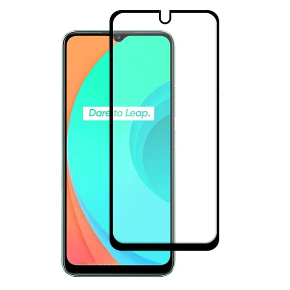 Bufalo Realme C11 Ekran Koruyucu 6D Nano Tam Kaplayan Siyah