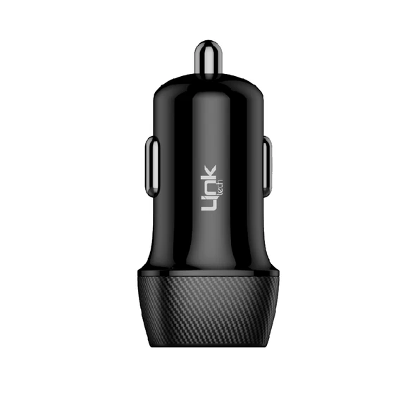 LinkTech C492 Araç Şarj Aleti ve Lightning USB Kablo Set 2.4A 2x USB - 4
