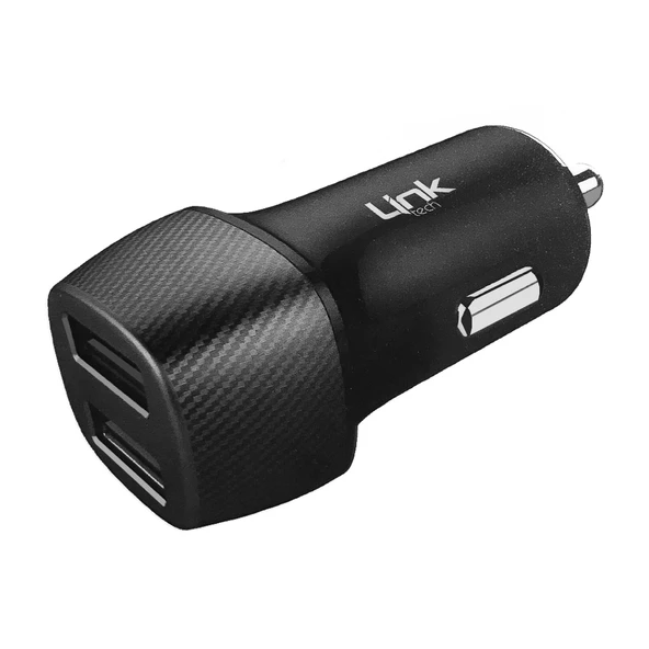 LinkTech C493 Araç Şarj Aleti ve Type-C USB Kablo Set 2.4A 2x USB - 2