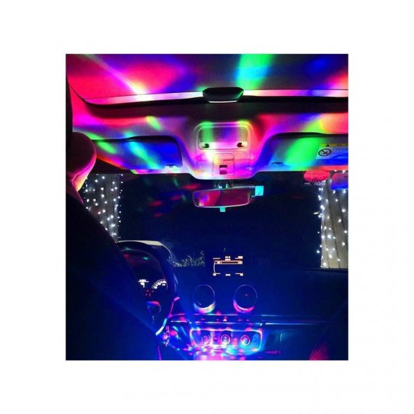 Oto Led Usb Disko Topu Müziğe Duyarlı - 2