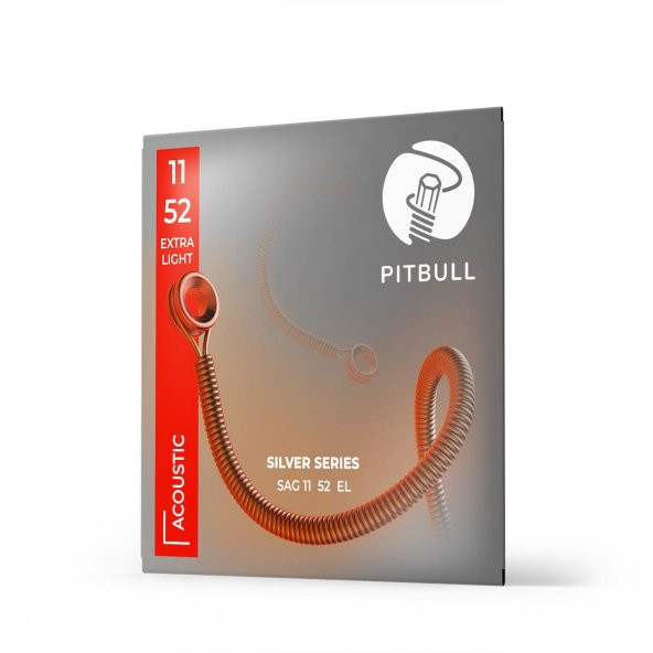 Pitbull Silver Akustik Gitar Teli SAG L 11-52 Light - 1