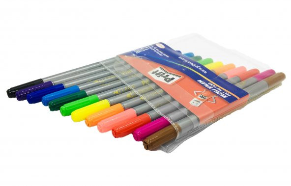 PRITT ÇİFT UÇLU KEÇELİ KALEM 12 RENK - 2