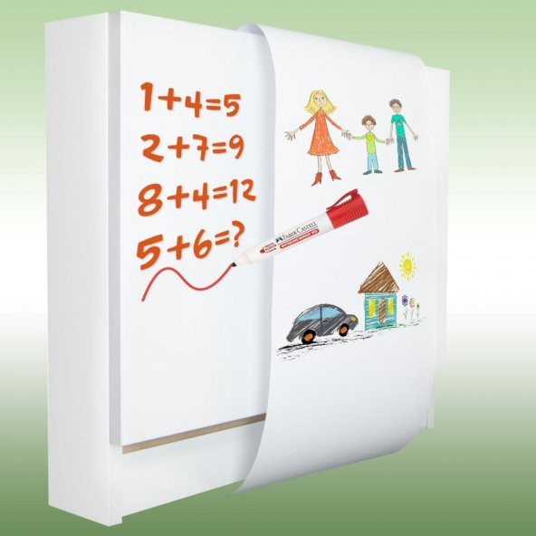 Ahşap Çocuk Yazı Resim Oyun ve Ders Çalışma Masası Duvara Monte Montessori Etkinlik Tahtası - 4