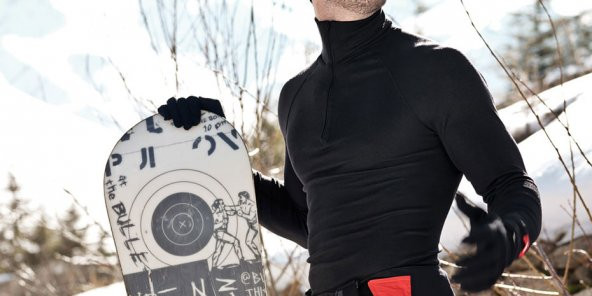 BLACKSPADE 1263 THERMAL KIŞLIK T SHİRT KISA KOL V YAKA SİYAH XL - 2